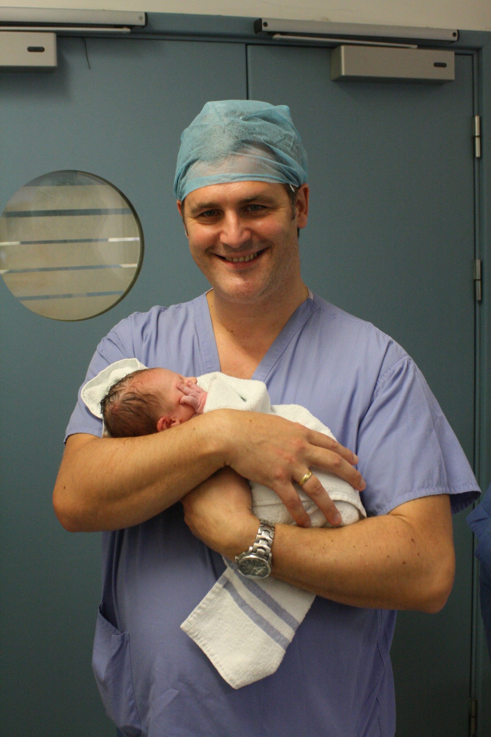 Jack at the birth of his daughter, 2015